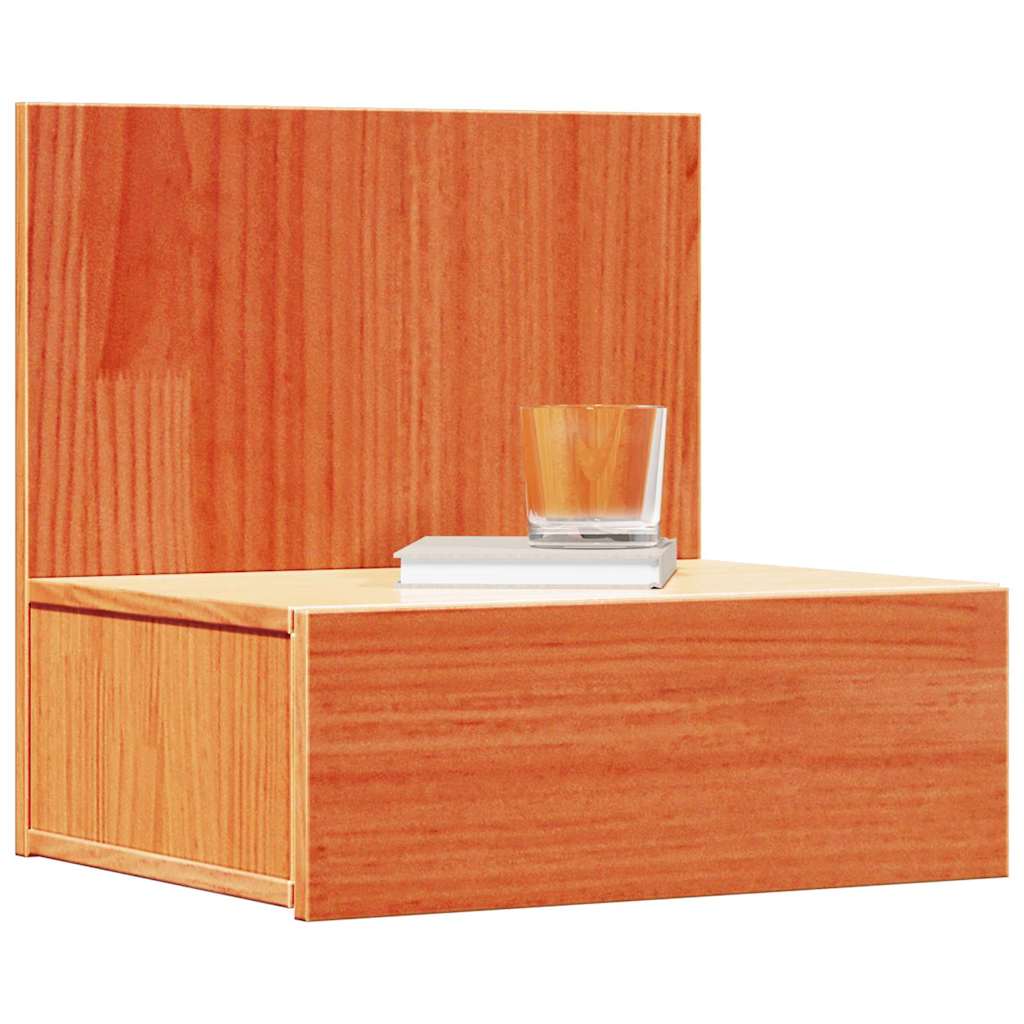 Mesa-de-cabeceira com gaveta marrom cera 42 x 32,5 x 40 cm