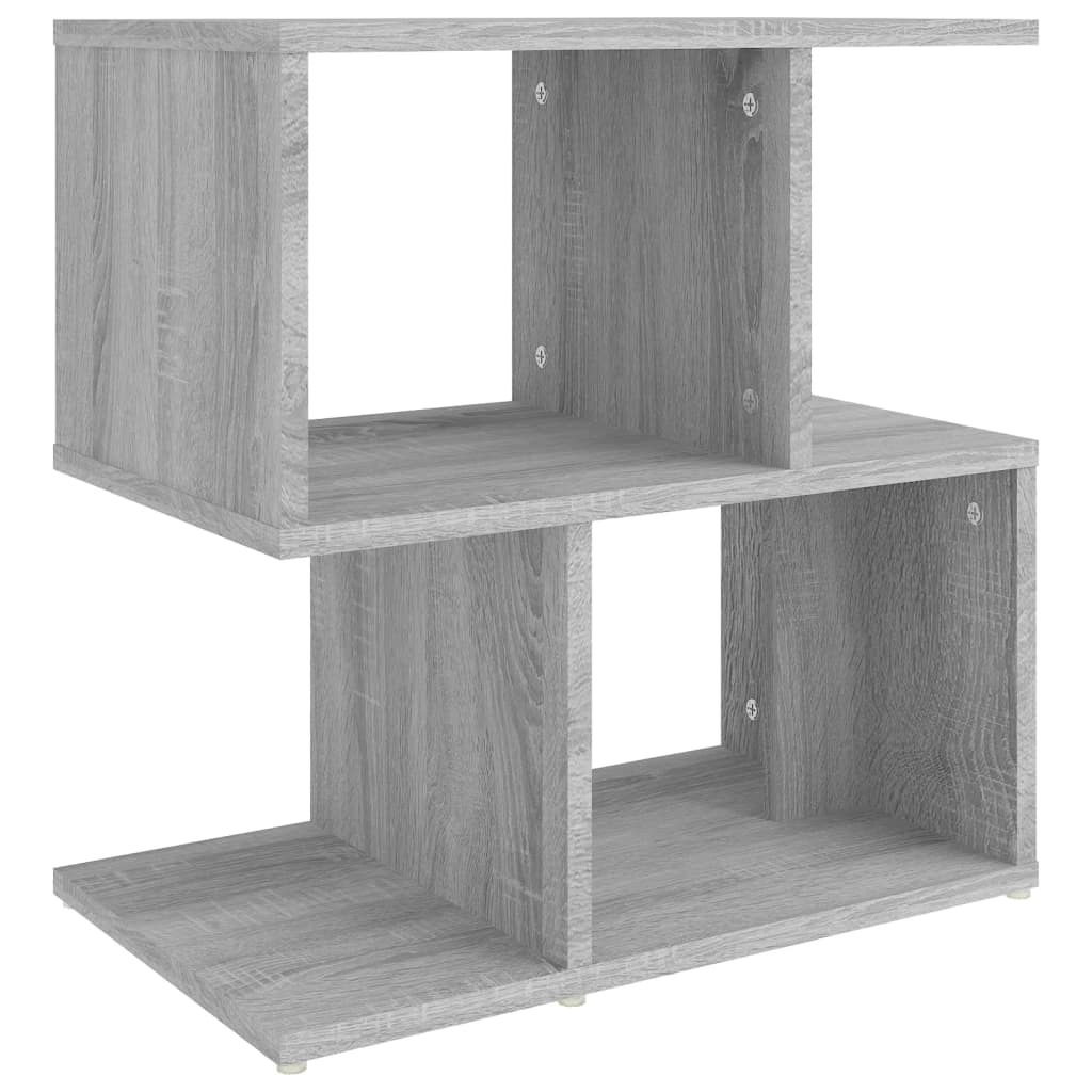 Mesa cabeceira 50x30x51,5 cm derivados madeira cinzento sonoma