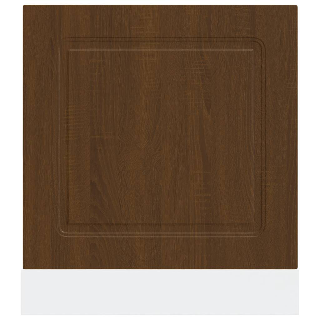 Painel máquina lavar louça kalmar 60x1,5x57cm carvalho castanho