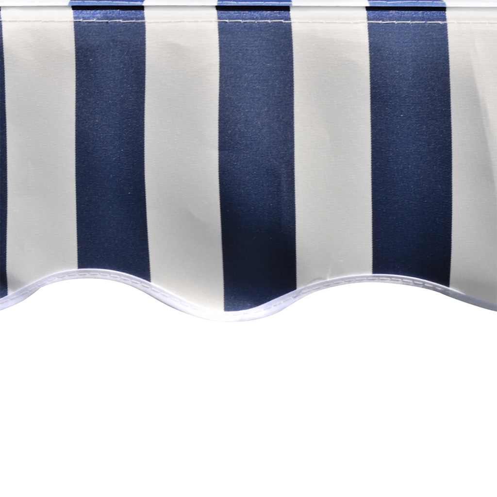 Tecido de substituição para toldo azul e branco 350x250 cm poliéster