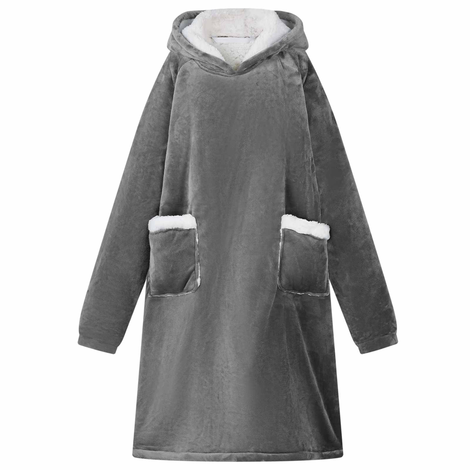 Sweatshirt manta cinza escuro l fleece e flanela