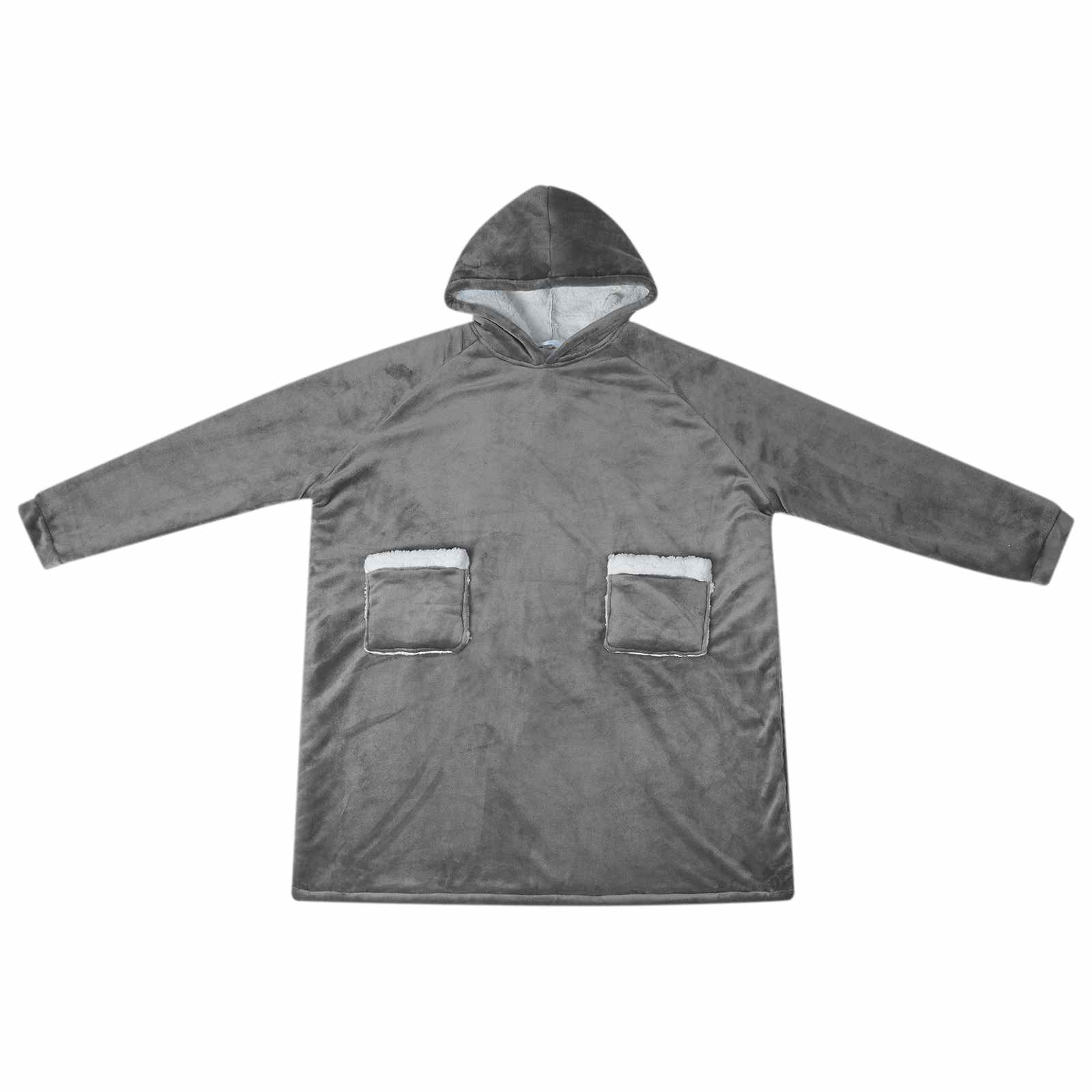 Sweatshirt manta cinza escuro l fleece e flanela