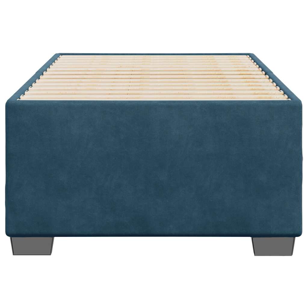 Estrutura de cama 80x200 cm veludo azul