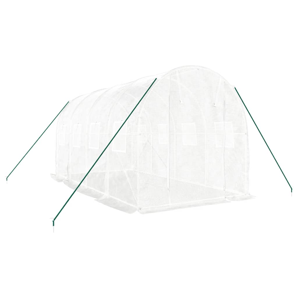 Estufa com estrutura de aço 8 m² 4x2x2 m branco