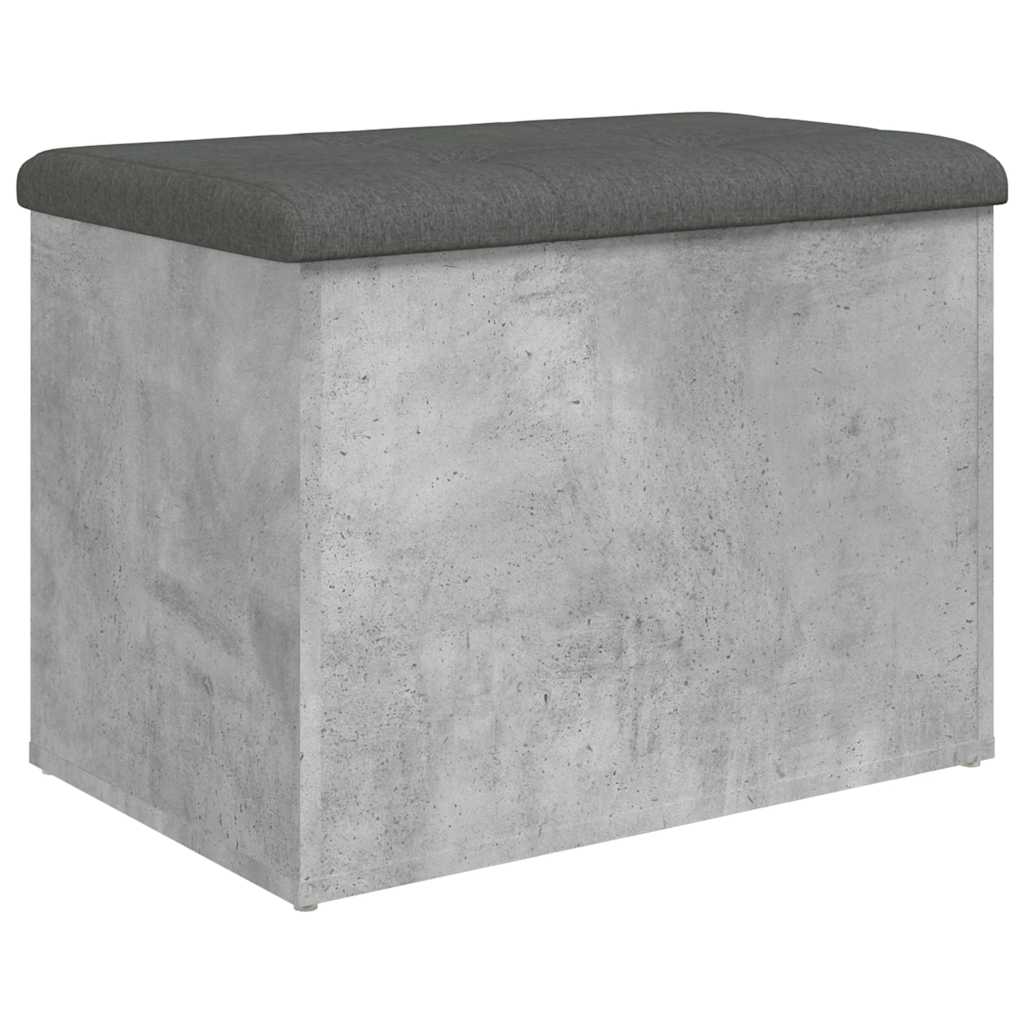 Banco de arrumação 62x42x45cm derivados madeira cinzento sonoma