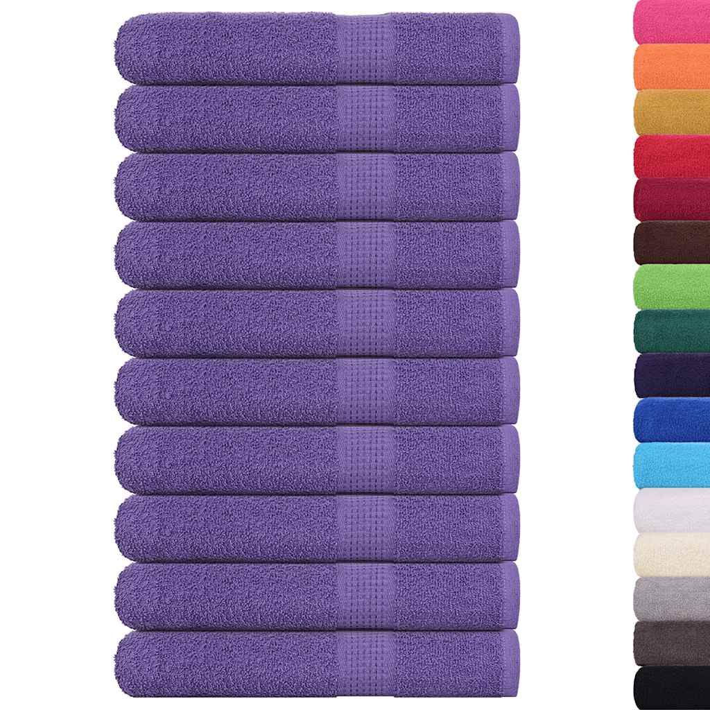 Toalhas de sauna frogn 10 pcs 80x200 cm 360 g/m² roxo