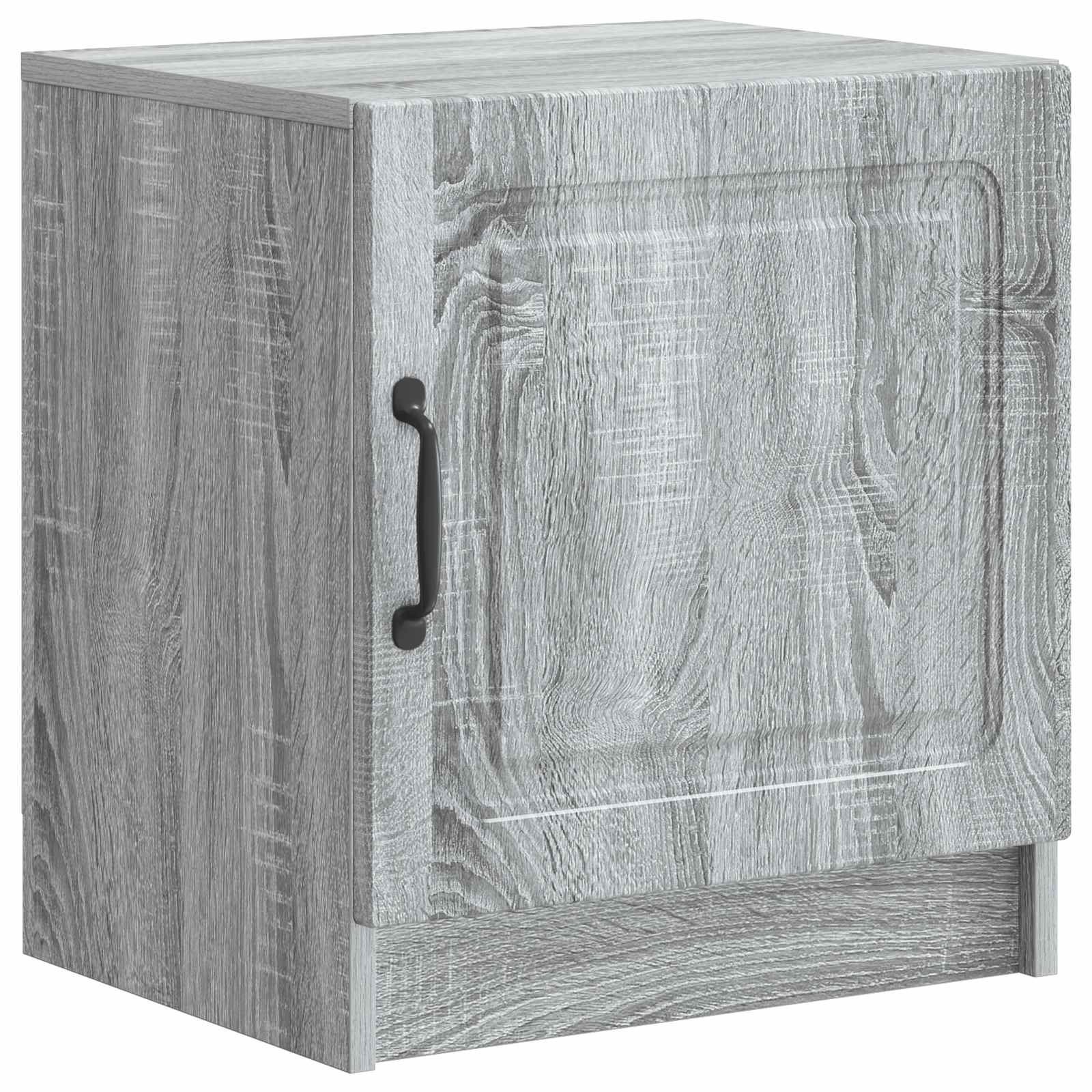 Armário de cabeceira sonoma cinzento 43 x 34,5 x 47 cm