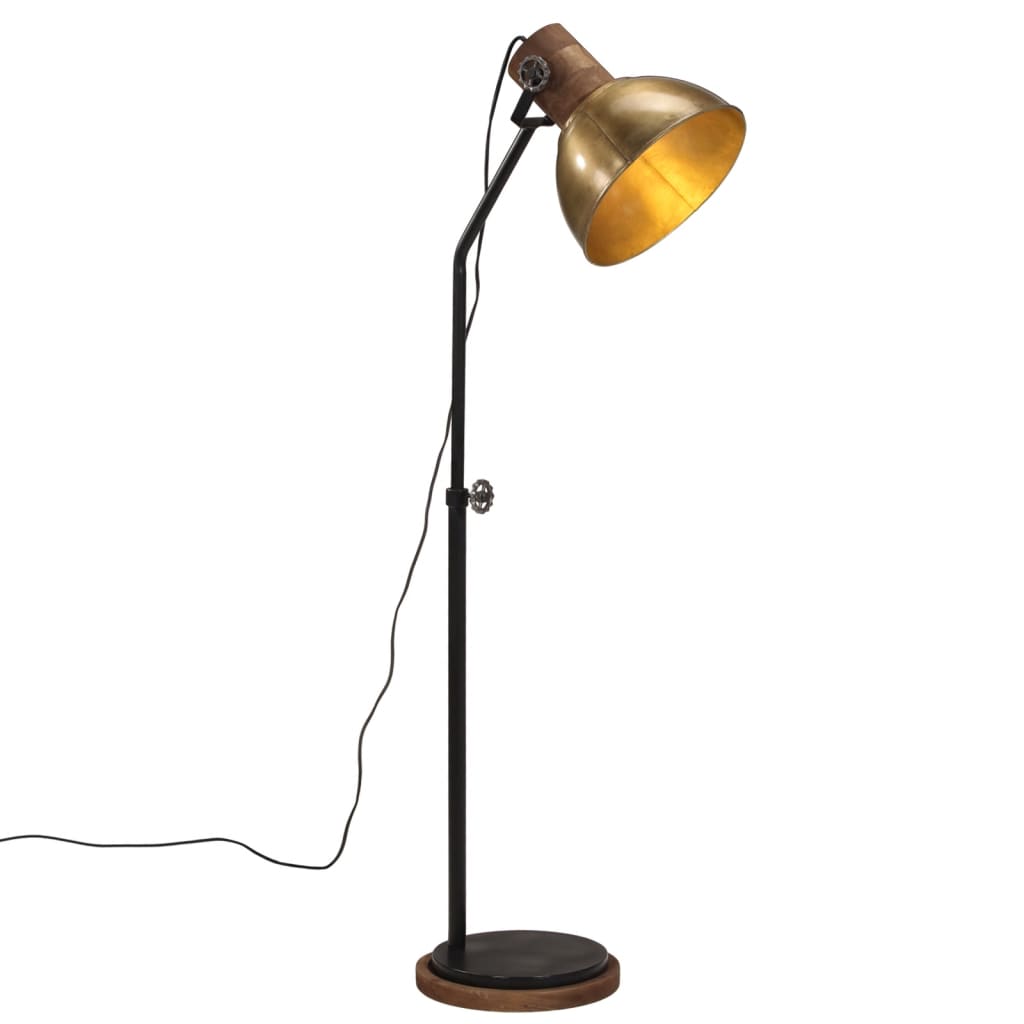 Candeeiro de pé 25 w 30x30x100-150 cm e27 bronze antigo