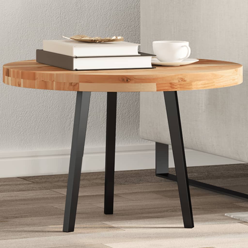 Tampo de mesa redondo ø60x4 cm madeira de acácia maciça
