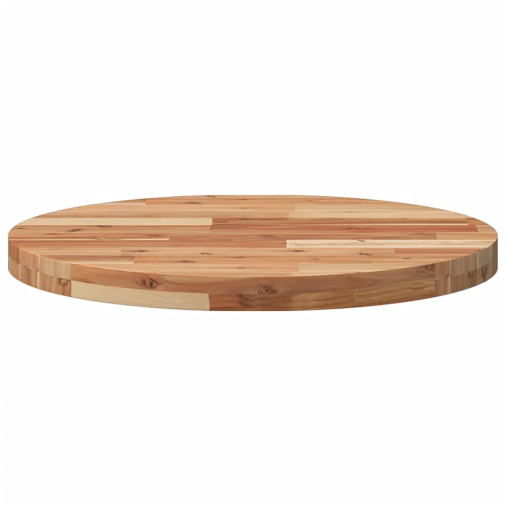 Tampo de mesa redondo ø60x4 cm madeira de acácia maciça