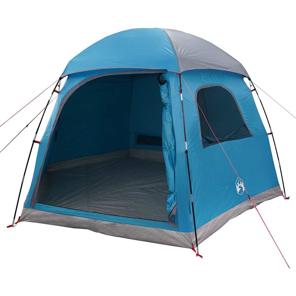 Tenda familiar estilo igloo para 6 pessoas impermeável azul
