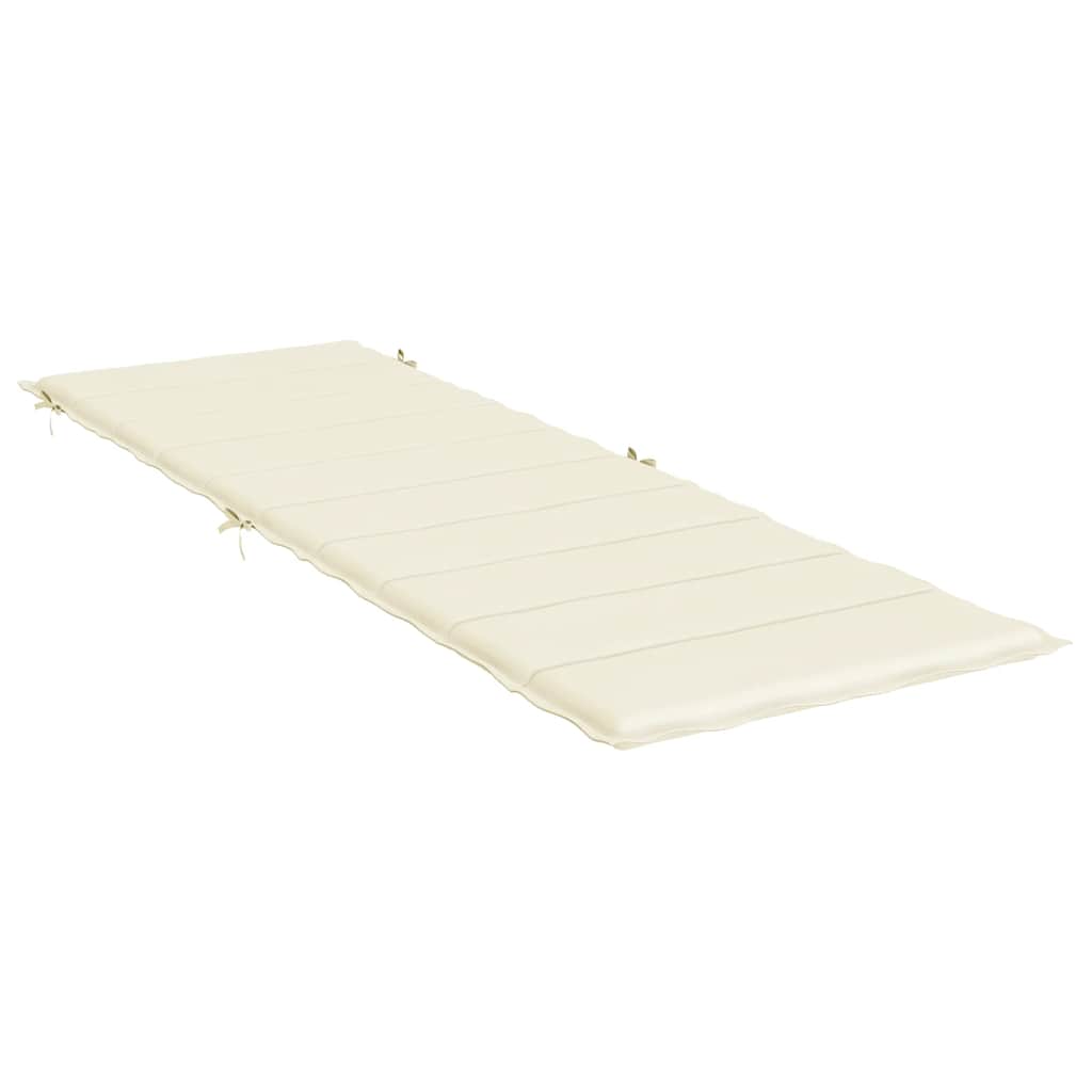 Almofadão p/ espreguiçadeira 186x58x4 cm tecido oxford creme
