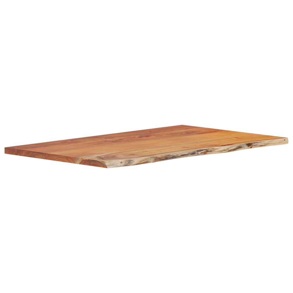 Bancada de casa de banho retangular 110x60x3,8 cm acácia maciça