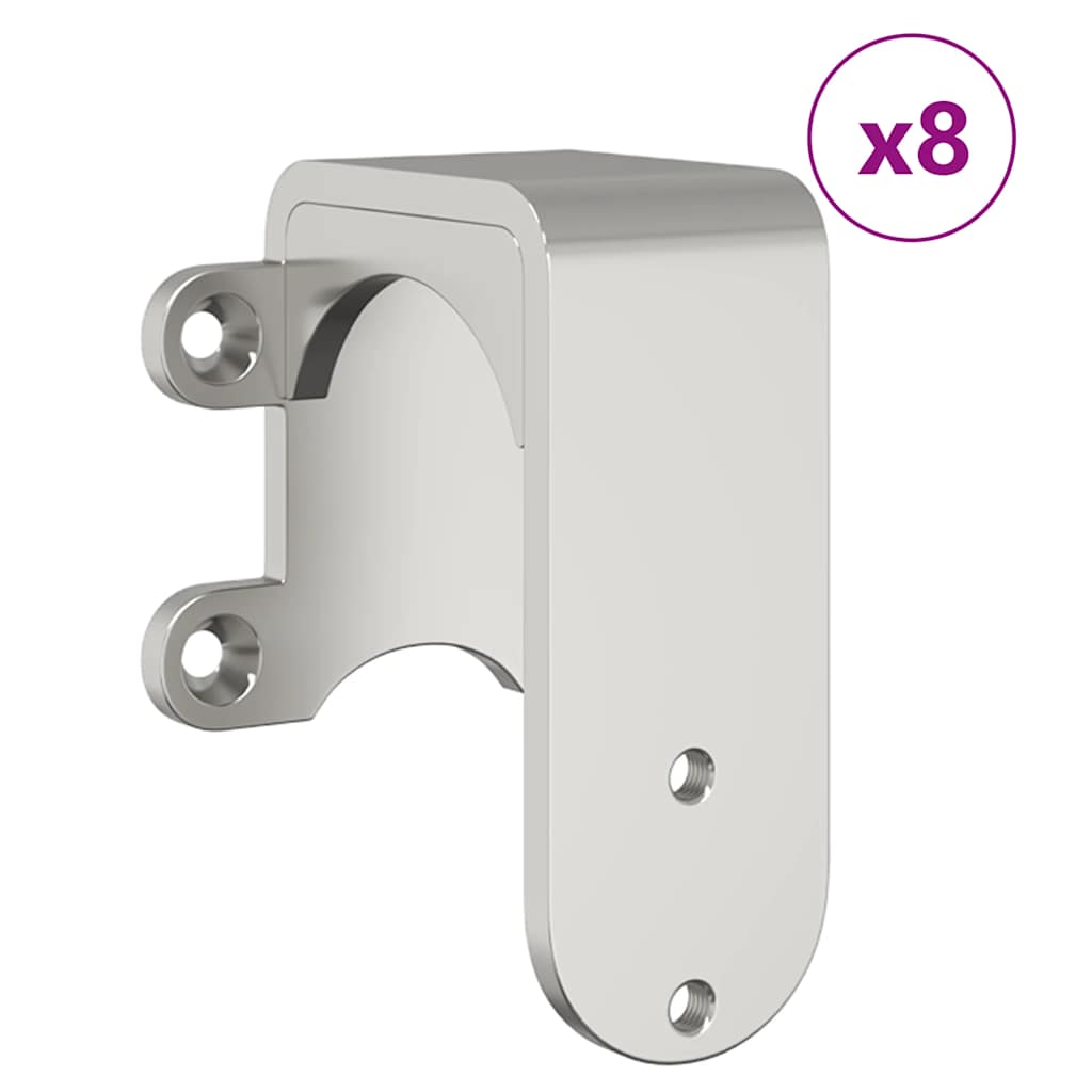 Kit ferragens p/ porta deslizante 366cm aço inoxidável prateado