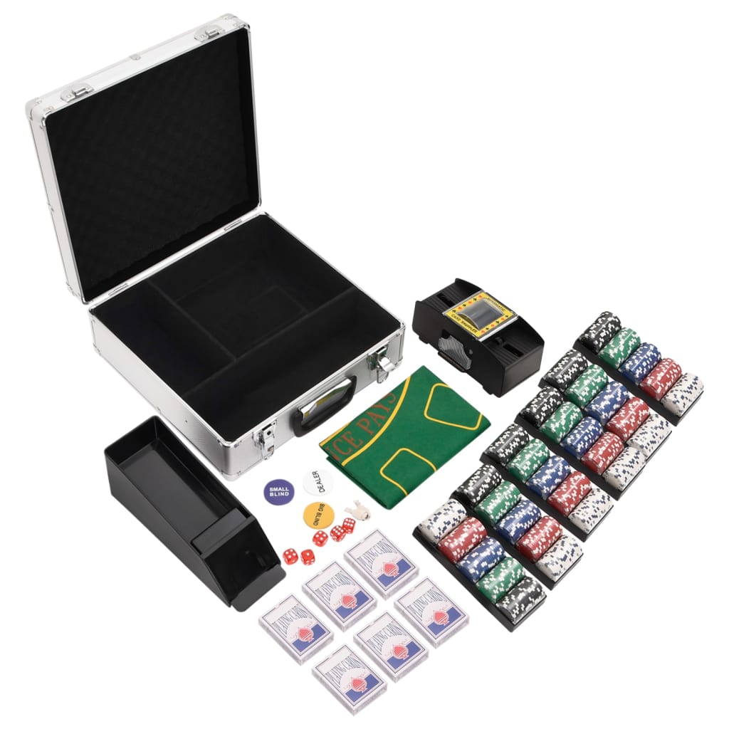 Conjunto de fichas de póquer 600 pcs 11,5 g