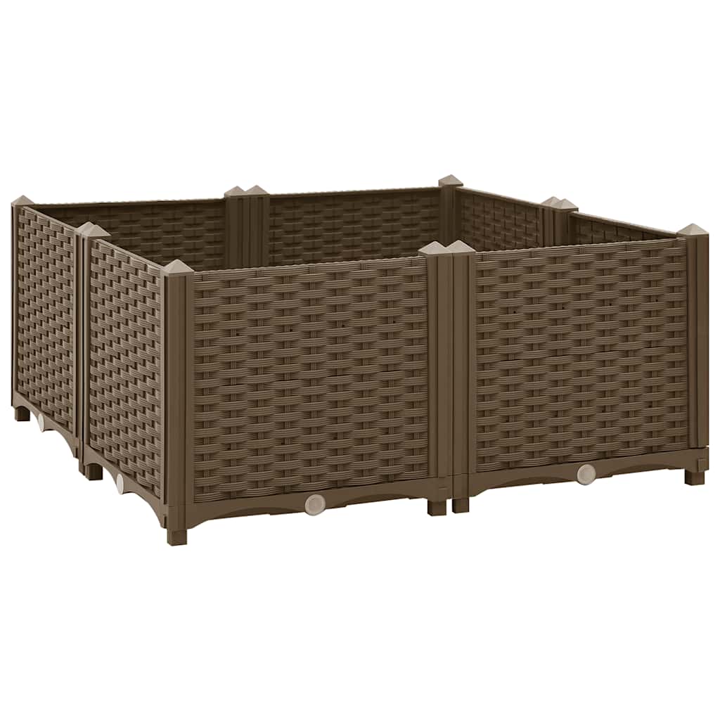 Canteiro elevado 80x80x38 cm polipropileno