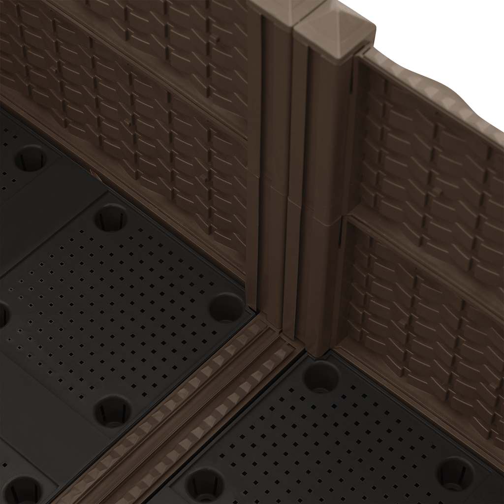 Canteiro elevado 80x80x38 cm polipropileno
