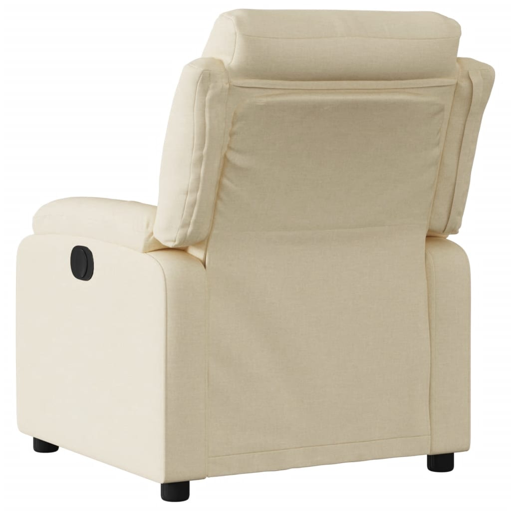 Poltrona reclinável tecido cor creme