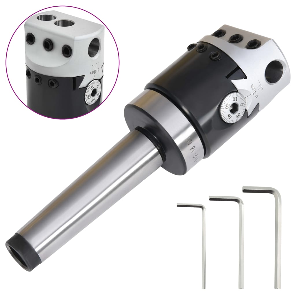 F1-12 cabeça de mandrilar 50 mm com cone mt3-m12 para fresagem