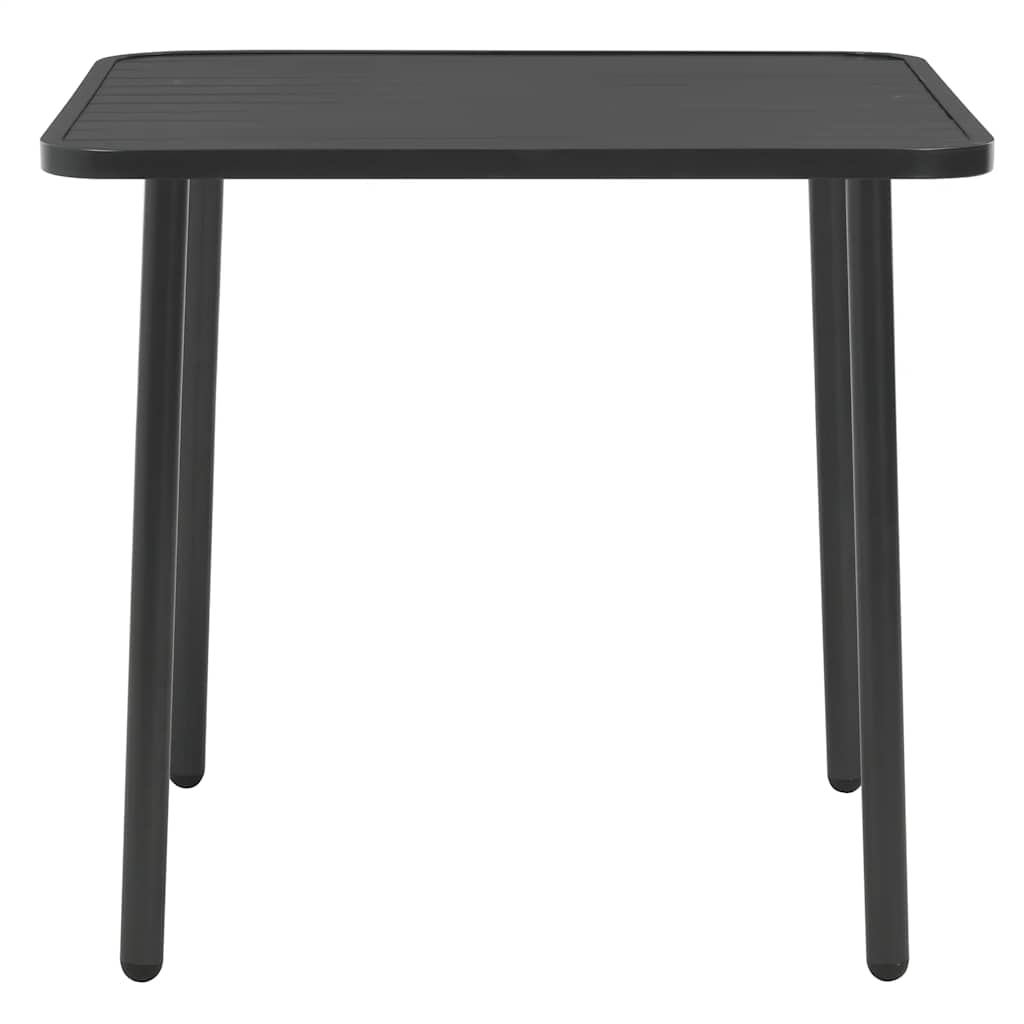 3 Pcs conjunto bistrô aço cinzento escuro