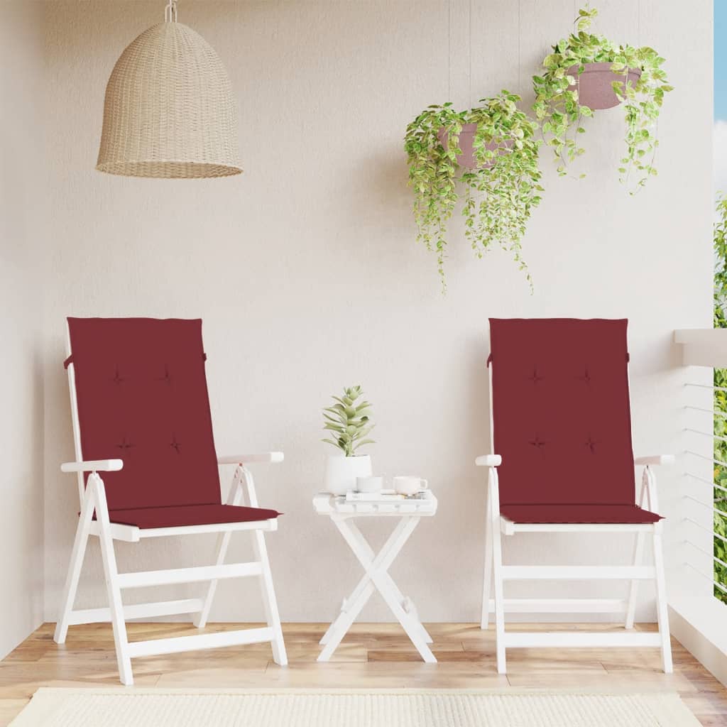 Almofadões cadeiras altas 2 pcs 120x50x4 cm mesclado tecido