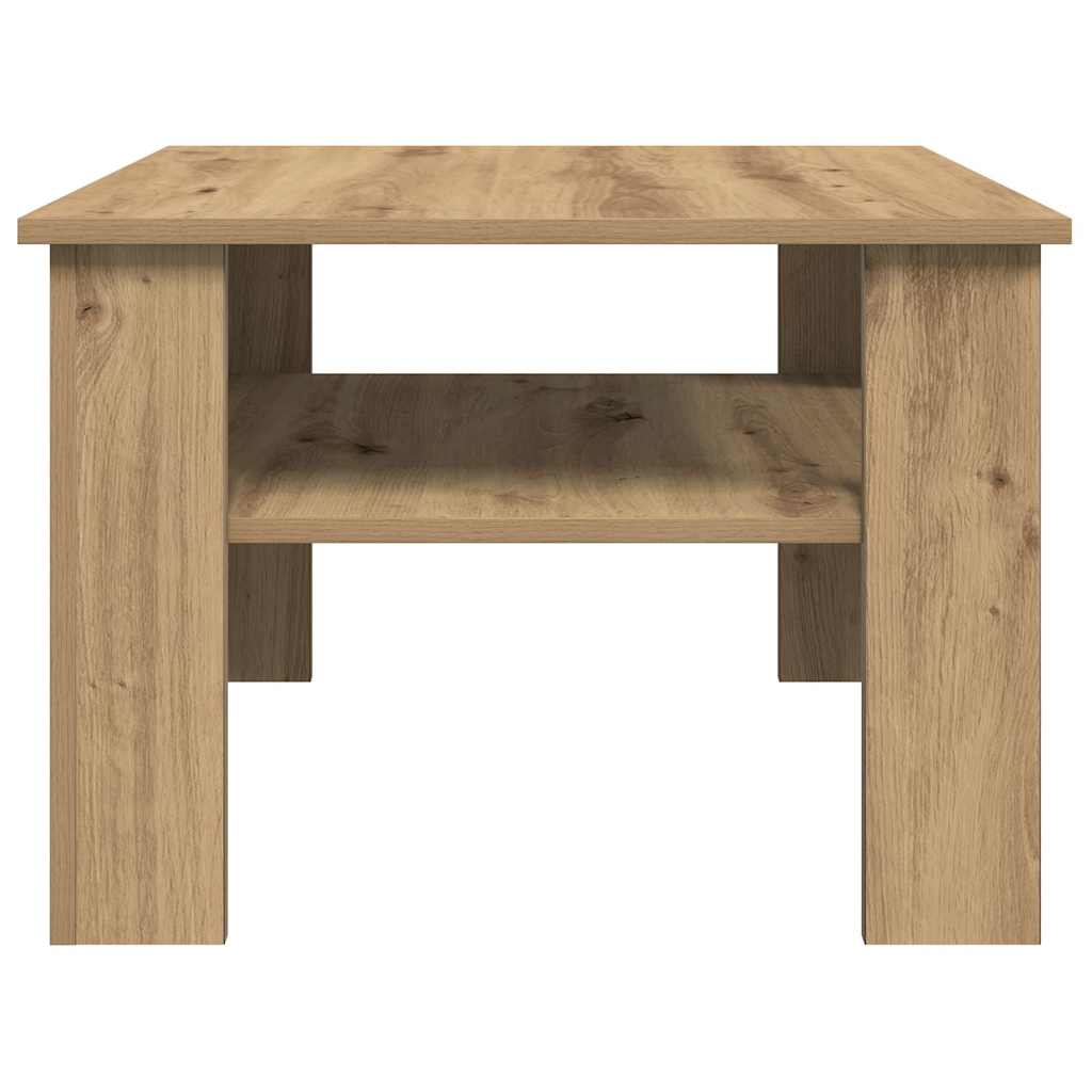 Mesa de centro 60x60x42 cm derivados madeira carvalho castanho