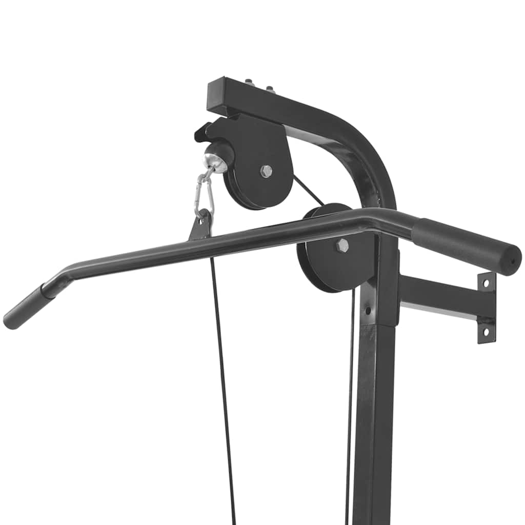 Equipamento de exercícios p/ montar na parede com 2 roldanas
