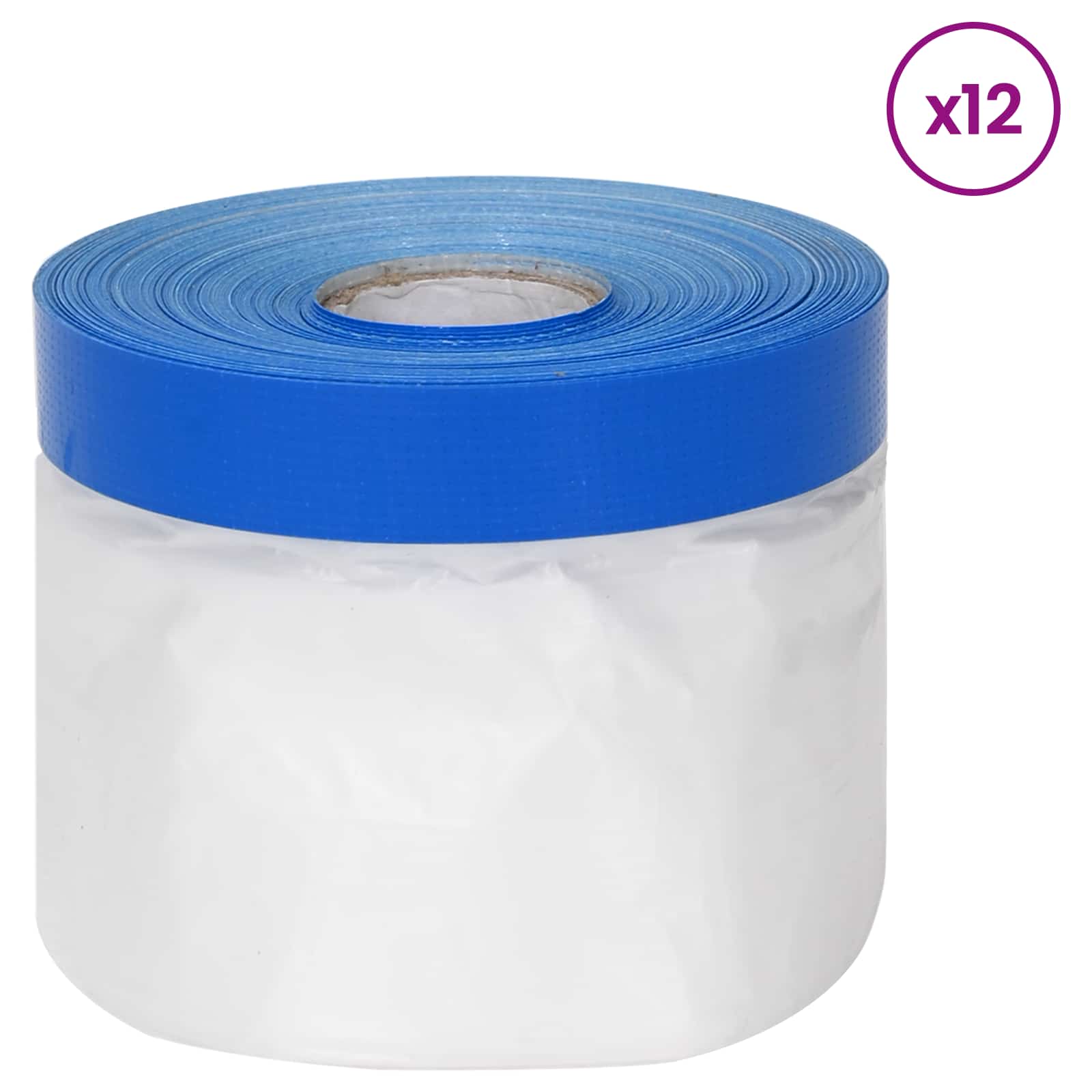 Filme de máscara com fita adesiva 12 unid. transparente e azul
