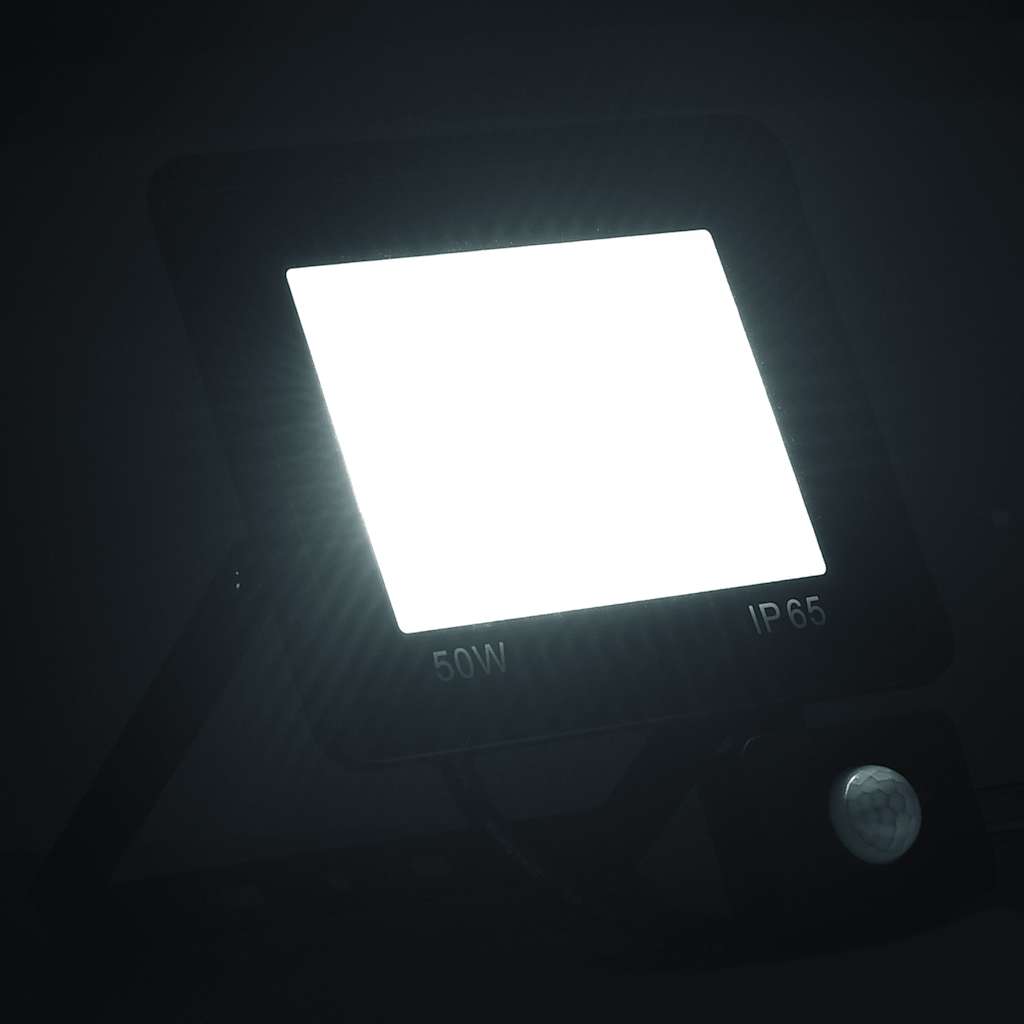 Projetor c/ iluminação LED e sensor 50 w branco frio