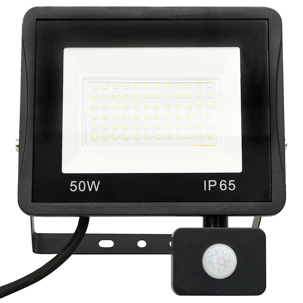 Projetor c/ iluminação LED e sensor 50 w branco frio