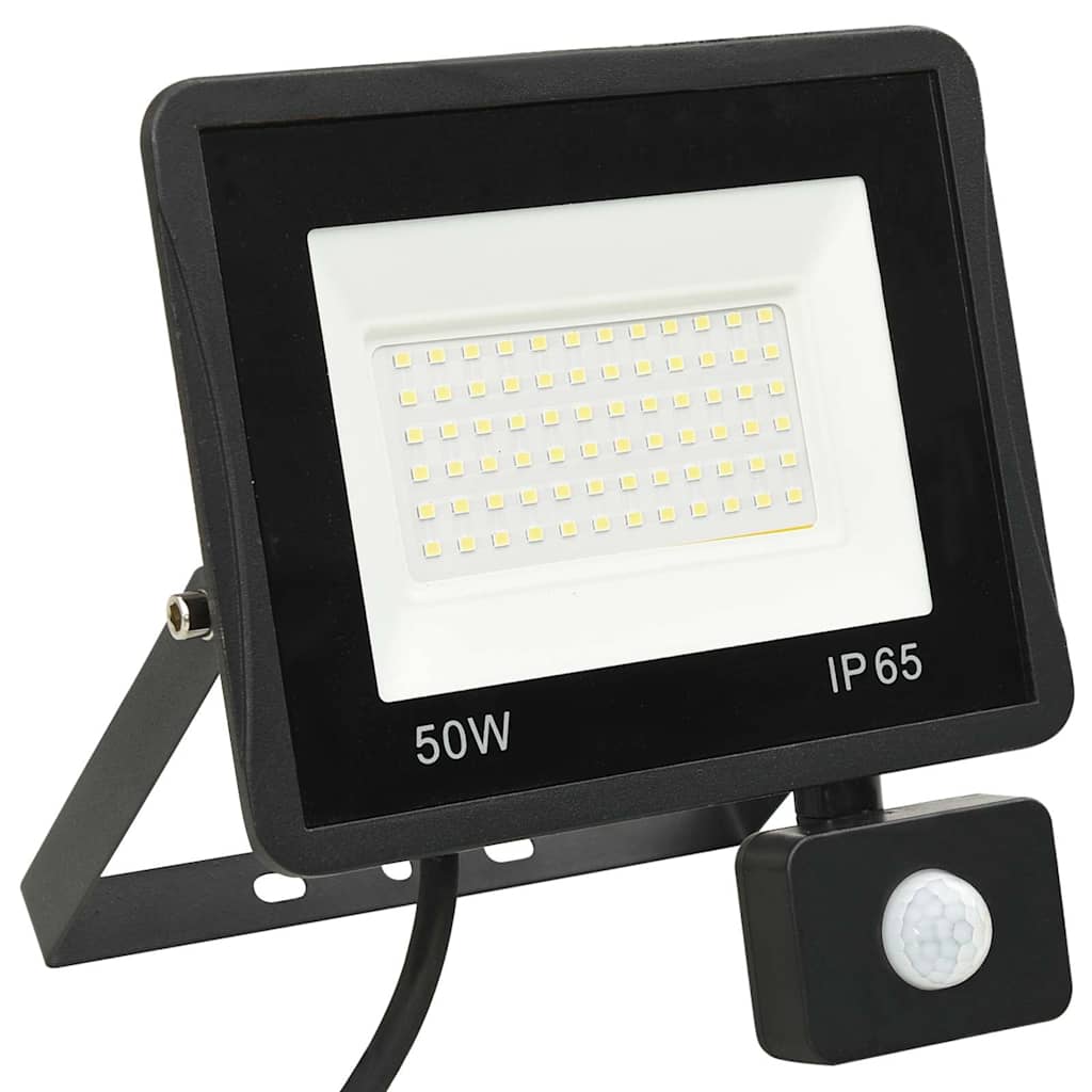 Projetor c/ iluminação LED e sensor 50 w branco frio