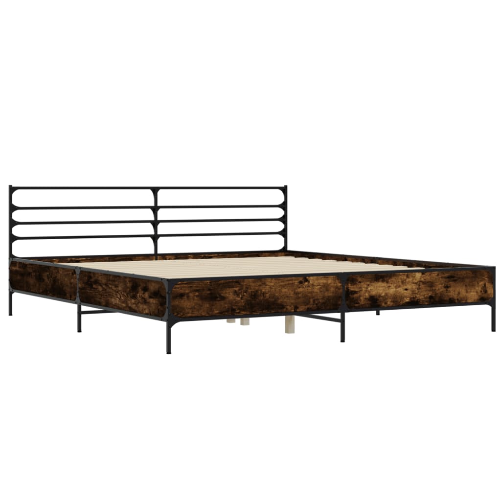 Estrutura de cama 180x200 cm derivados madeira/metal