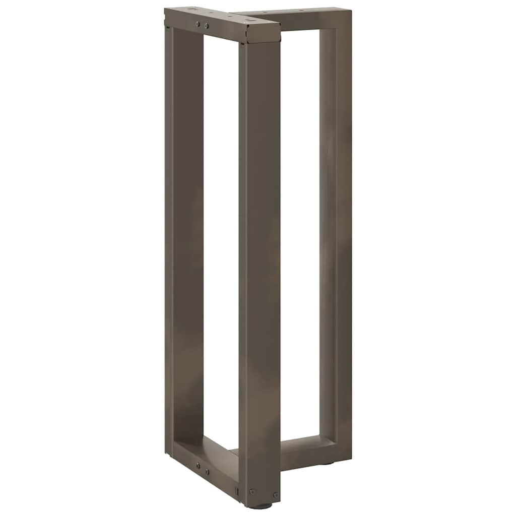 Pés de mesa de bar em forma de t, 2 peças, preto, 50x35x(100-101) cm, aço