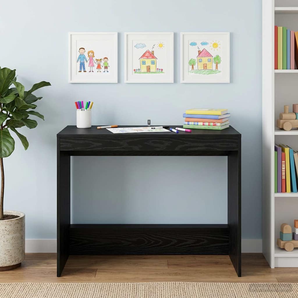 Mesa de cama carvalho preto derivados de madeira