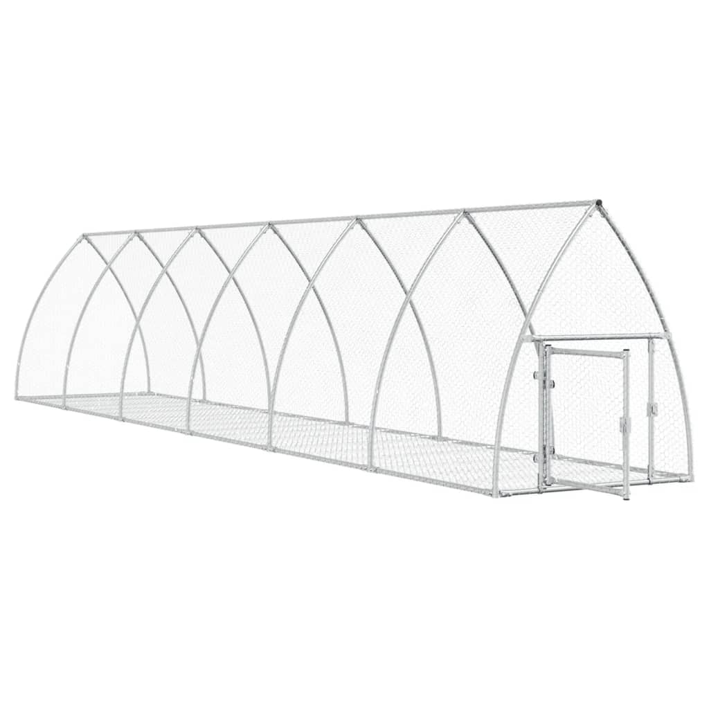 Coelheira 105x600x120 cm aço galvanizado prateado