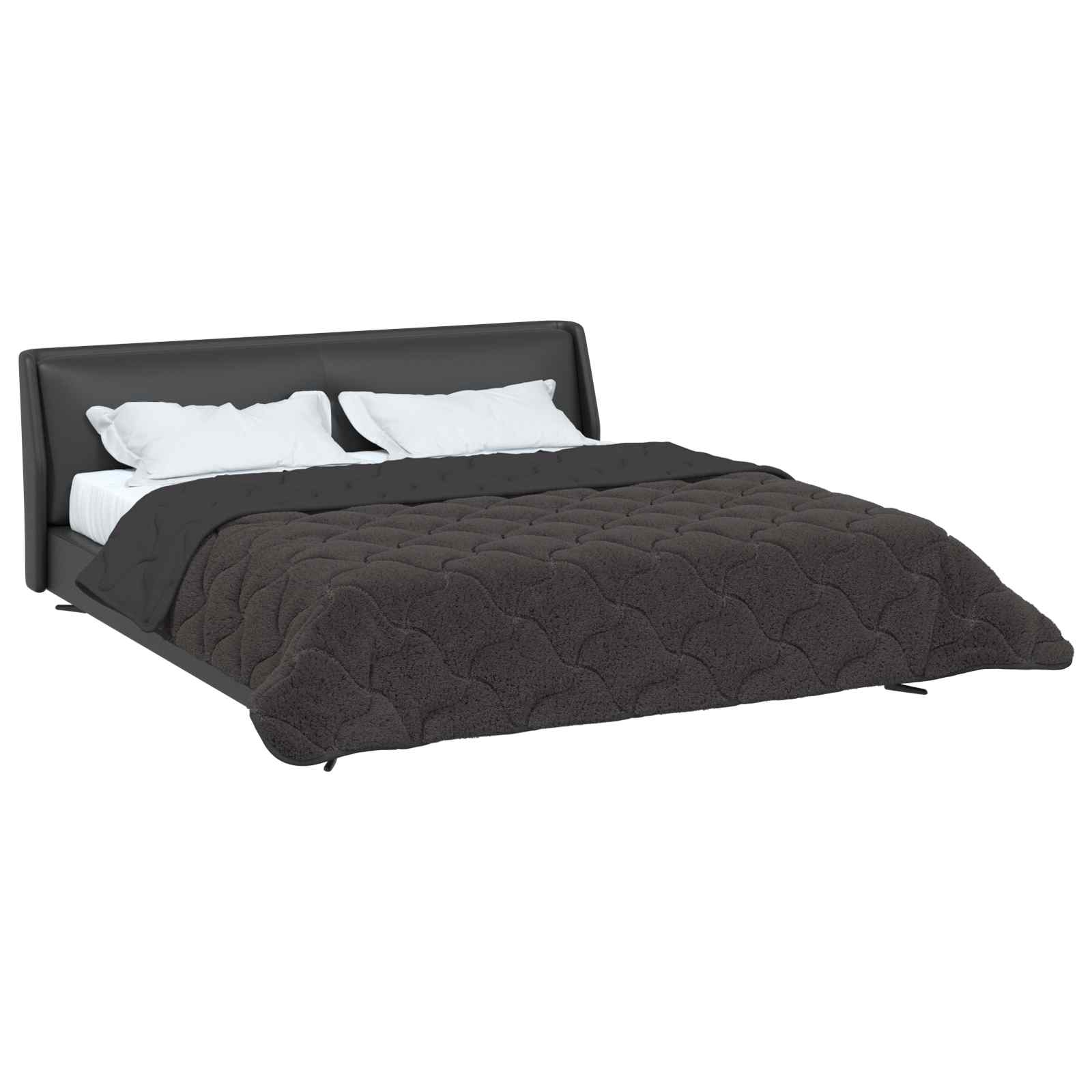 Duvet de ano inteiro colchonete antracite 200 x 240 cm