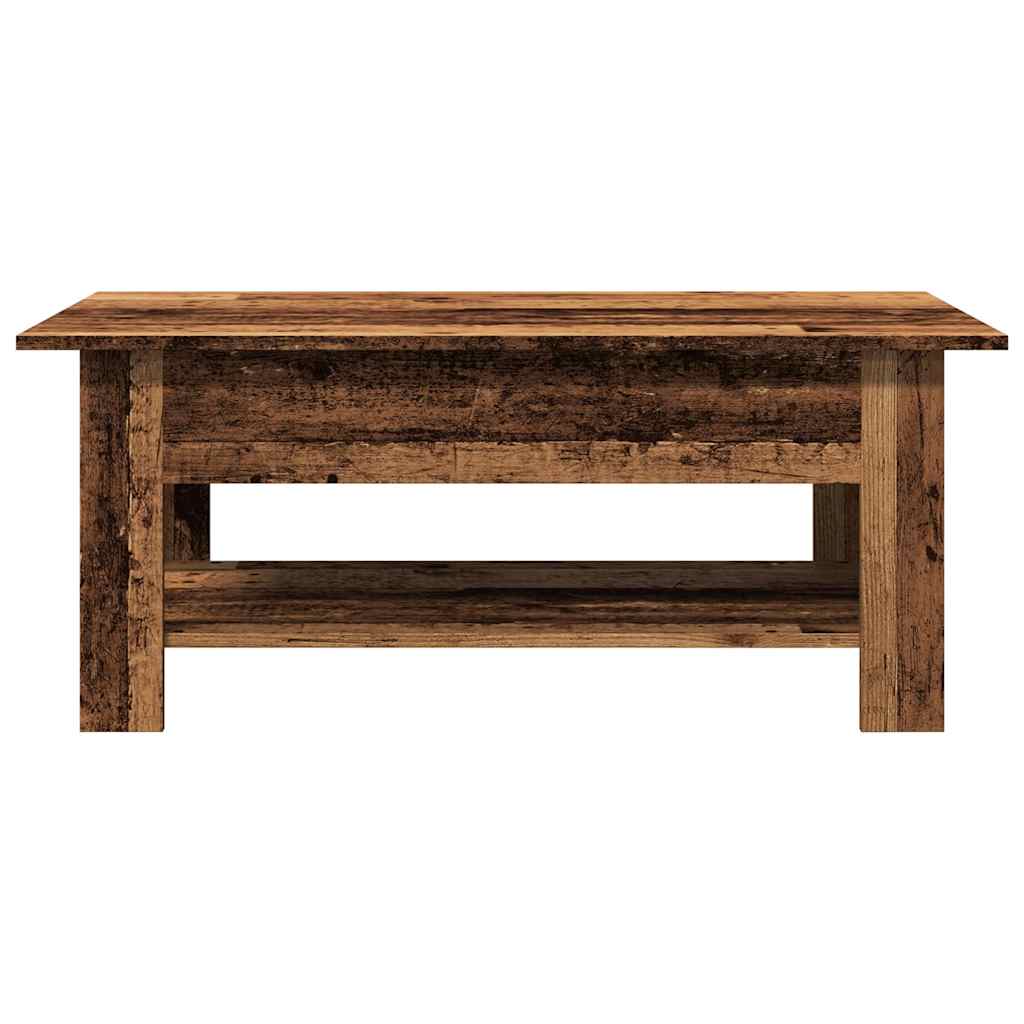 Mesa de centro 102x55x42 cm derivados de madeira madeira velha