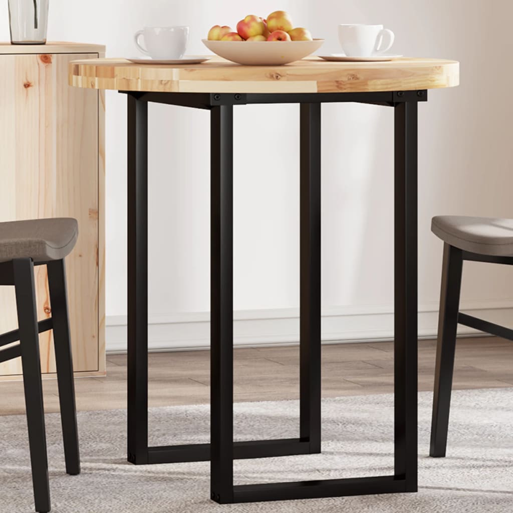 Tampo de mesa redondo ø70x4 cm madeira de acácia maciça