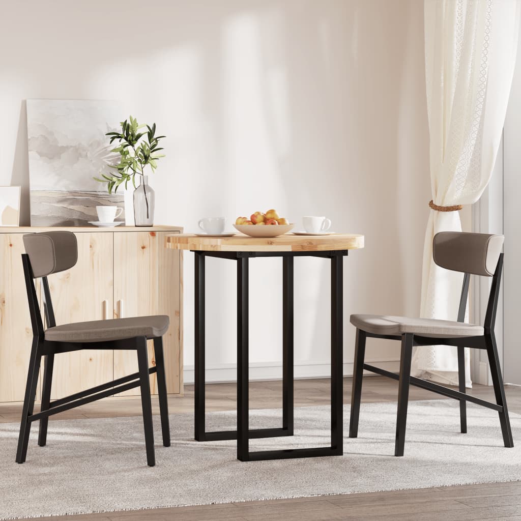 Tampo de mesa redondo ø70x4 cm madeira de acácia maciça