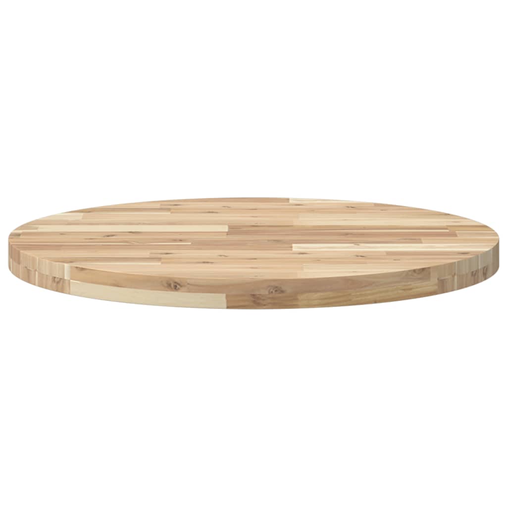 Tampo de mesa redondo ø70x4 cm madeira de acácia maciça