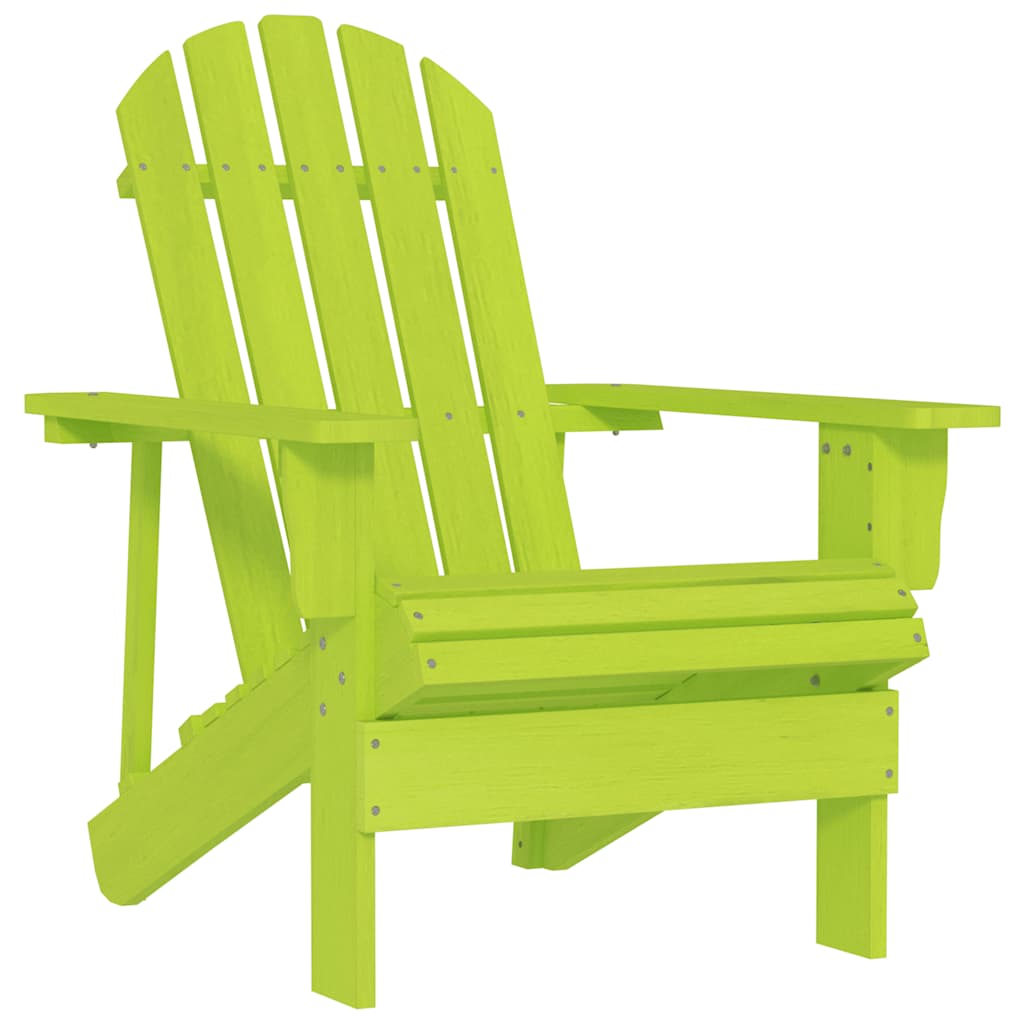 Cadeira adirondack para jardim abeto maciço verde