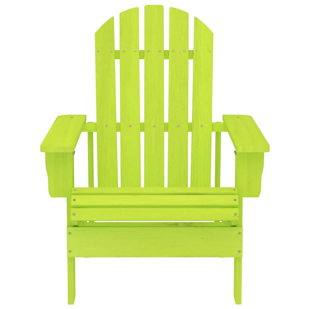 Cadeira adirondack para jardim abeto maciço verde