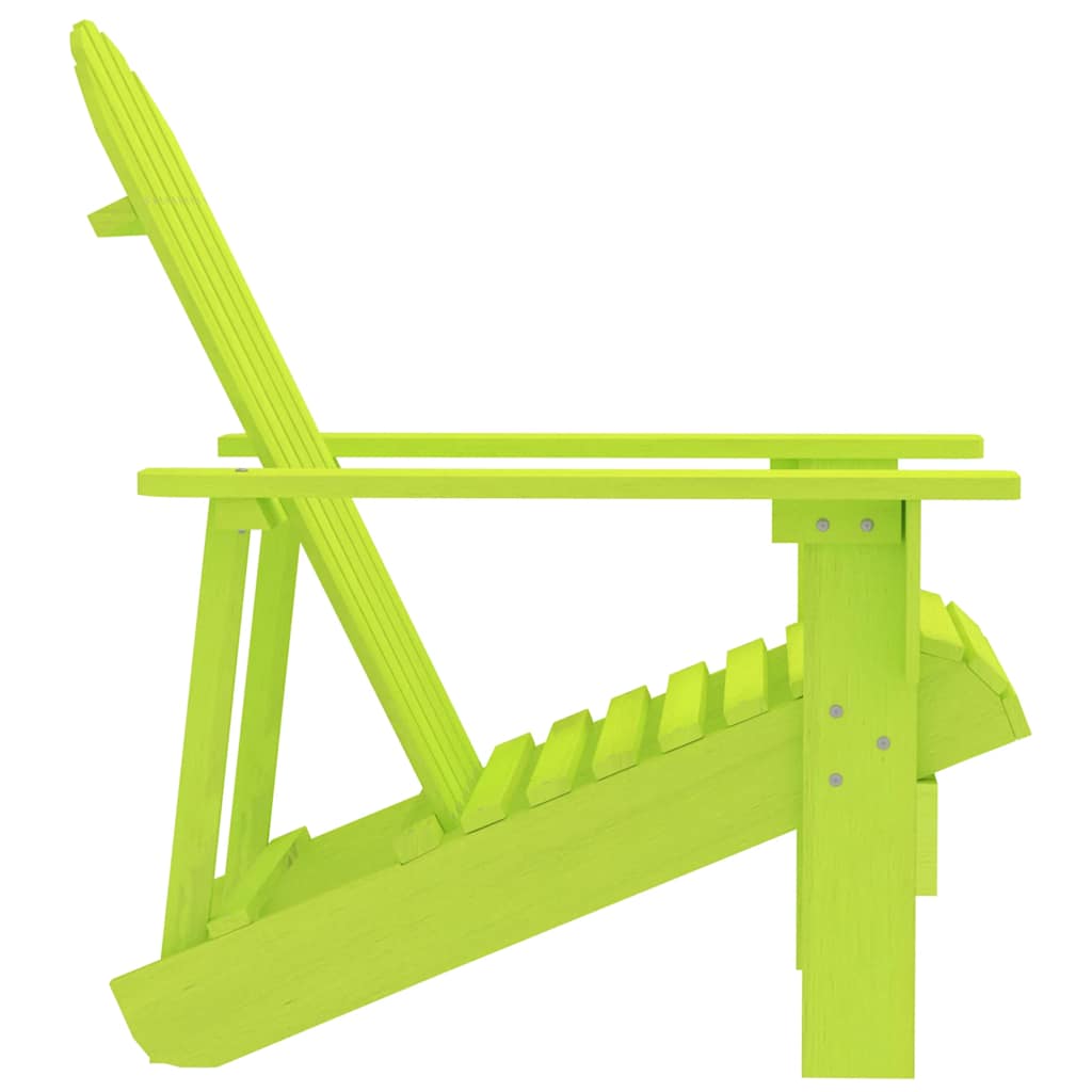 Cadeira adirondack para jardim abeto maciço verde