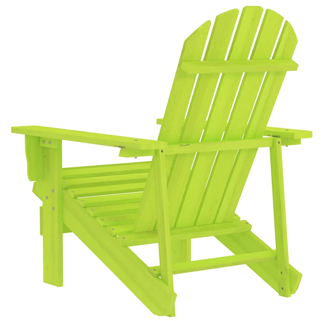 Cadeira adirondack para jardim abeto maciço verde