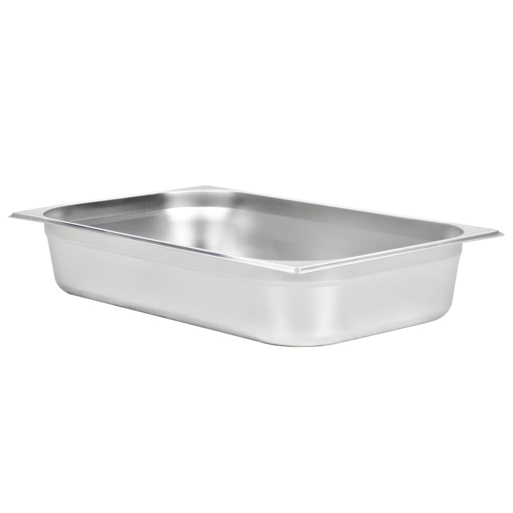 Recipientes gastronorm 4 pcs gn 1/1 100 mm aço inoxidável