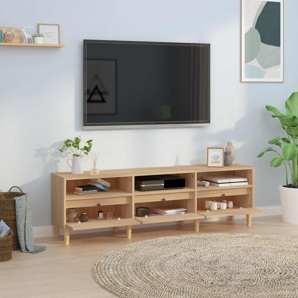 Móvel de TV 150x30x44,5 cm derivados de madeira carvalho sonoma