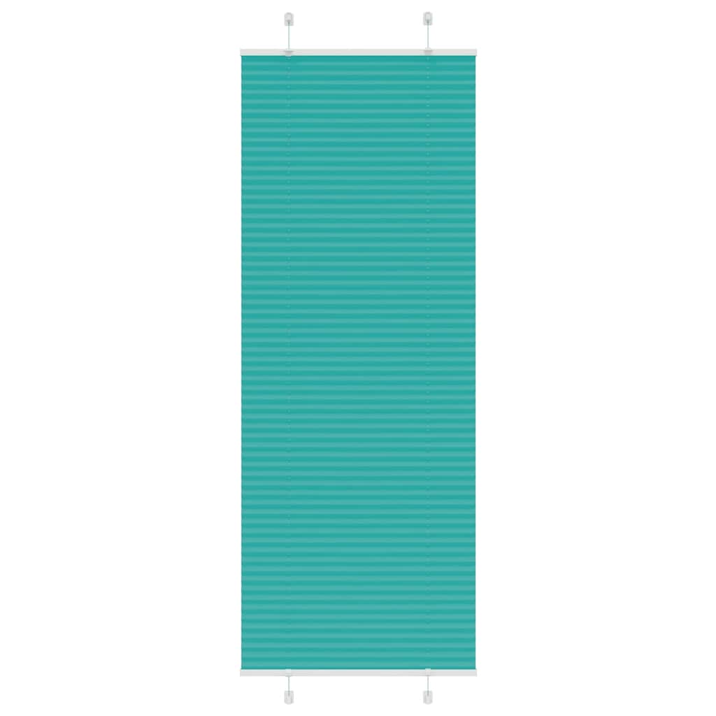 Gasolina verde plissada cega 70x200 cm largura tecido 69,4 cm