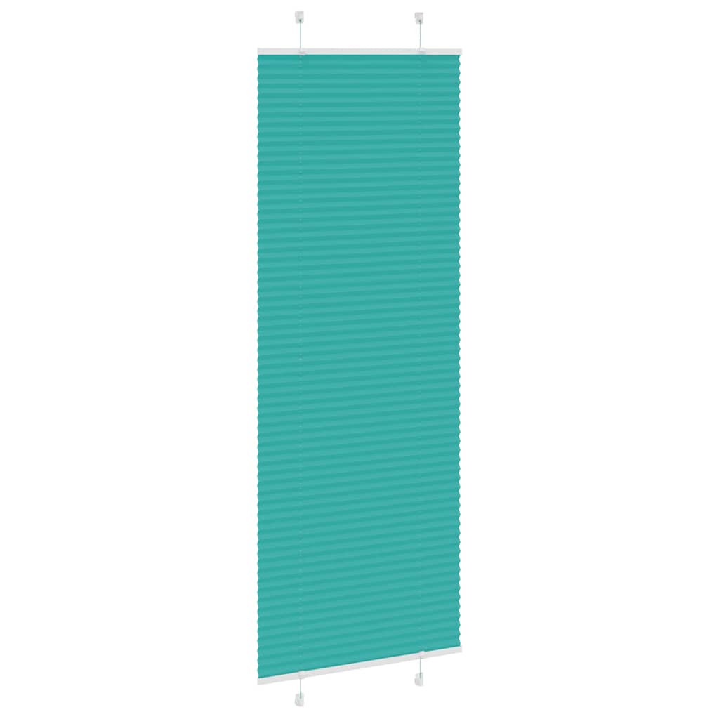Gasolina verde plissada cega 70x200 cm largura tecido 69,4 cm
