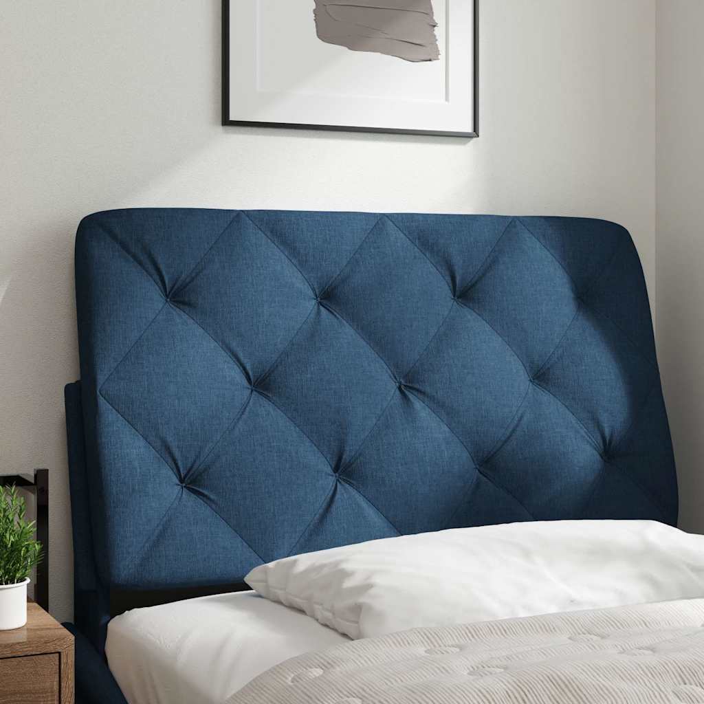 Almofadão de cabeceira 80 cm tecido azul