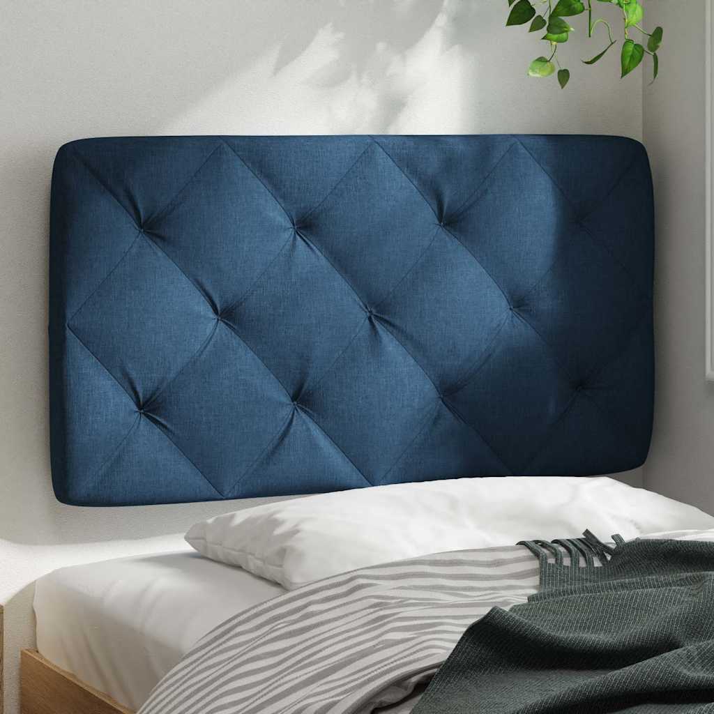 Almofadão de cabeceira 80 cm tecido azul